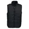 Veste matelassée sans manches fermeture zip col montant S à 3XL