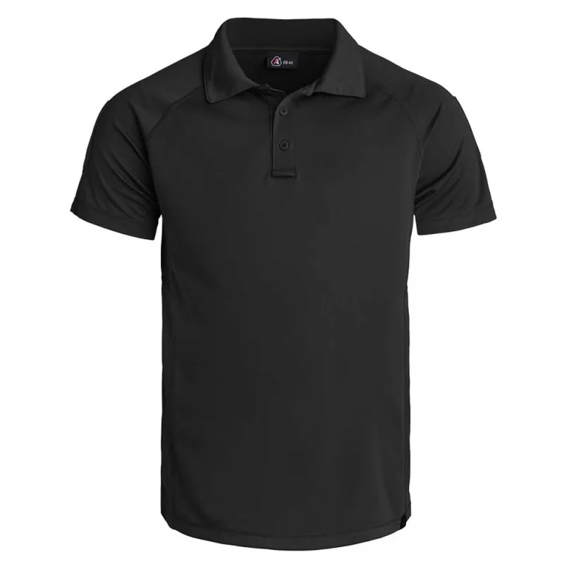 Polo Instructor fit respirant polyester léger noir M à 3XL