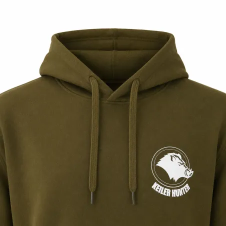 Sweat Keiler Hunter kaki 50% coton 50% logo 2