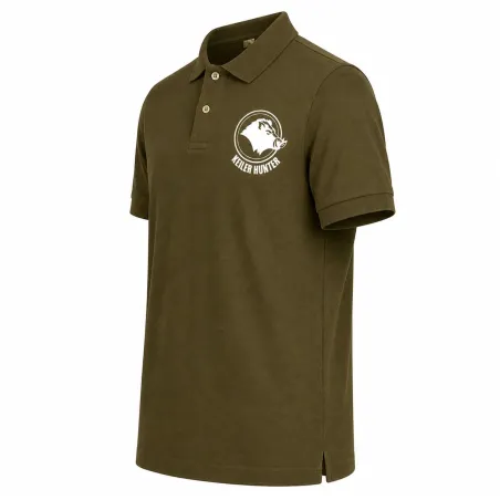 Polo Keiler Hunter kaki logo 2