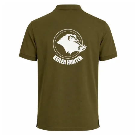 Polo Keiler Hunter kaki logo 2