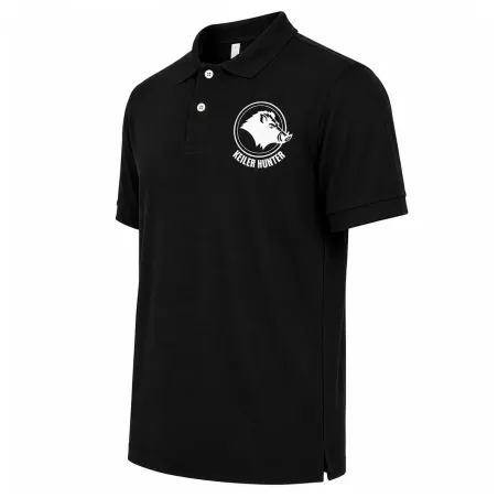 Polo Keiler Hunter noir 100% coton 210g/m² manches courtes logo 2