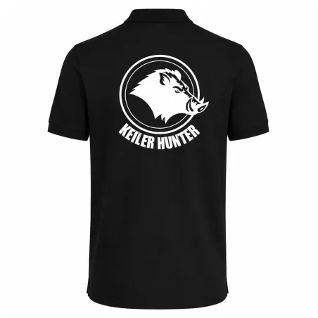 Polo Keiler Hunter noir 100% coton 210g/m² manches courtes logo 2