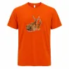T-shirt orange grands animaux Bartavel®