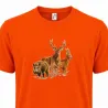 T-shirt orange grands animaux Bartavel®