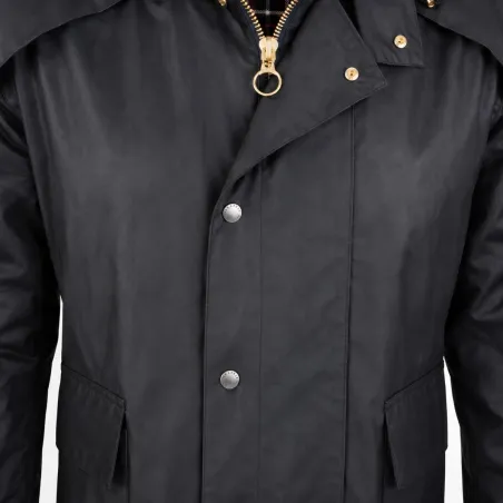 Manteau long Walker and Hawkes Waxstock navy de M à 3XL