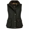 Gilet Walker and Hawkes Haxby Vert Coton Ciré Femme