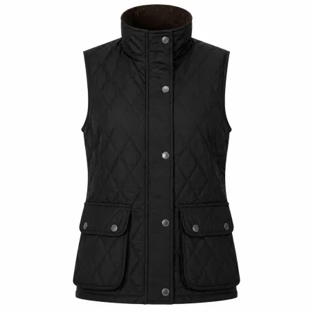 Gilet Walker and Hawkes Haxby Vert Coton Ciré Femme