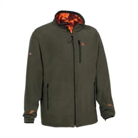 Blouson polaire réversible Pro Hunt polyester kaki/blaze M à 4XL