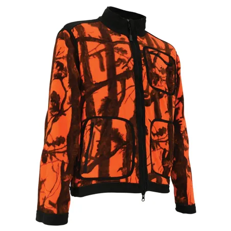 Blouson polaire réversible Pro Hunt polyester kaki/blaze M à 4XL