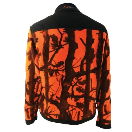 Blouson polaire réversible Pro Hunt polyester kaki/blaze M à 4XL