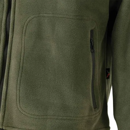 Blouson polaire réversible Pro Hunt polyester kaki/blaze M à 4XL
