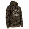 Sweat capuche camo Woodland 80% coton 280g poche ventrale
