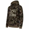 Sweat capuche camo Woodland 80% coton 280g poche ventrale