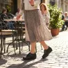 Chaussures scratch noir talon compensé PU - Fermeture pratique