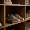 Baskets beige à lacets et zip latéral du 37 au 41