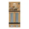 Lot de 10 piquets de tente en fer galvanisé - 28 cm