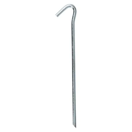 Lot de 10 piquets de tente en fer galvanisé - 28 cm