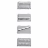 Mandoline de cuisine multifonction 15 pièces avec 7 lames interchangeables