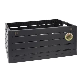 Caisse pliante 60L anthracite - Écologique et pratique