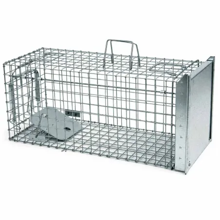 Cage-piège Strong trappe glissière 3 poignées 80X34X34 cm