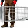 Cage-piège Strong trappe glissière 3 poignées 80X34X34 cm