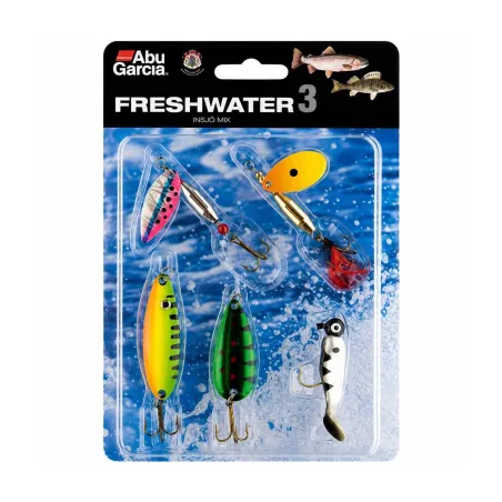 Pack 4 leurres Abu Garcia N°3 eau douce carnassiers rivière lac