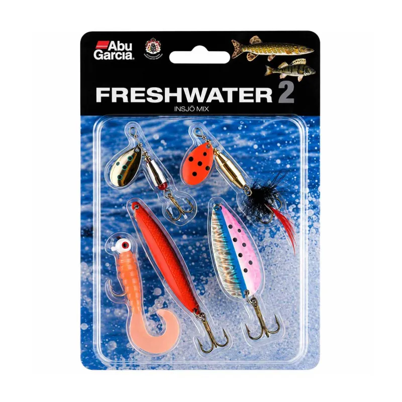 Pack 4 leurres eau douce N°2 Abu Garcia - Lac Rivière Étang
