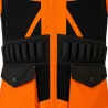 Gilet Treeland orange déperlant 20 cartouchières polyester coton