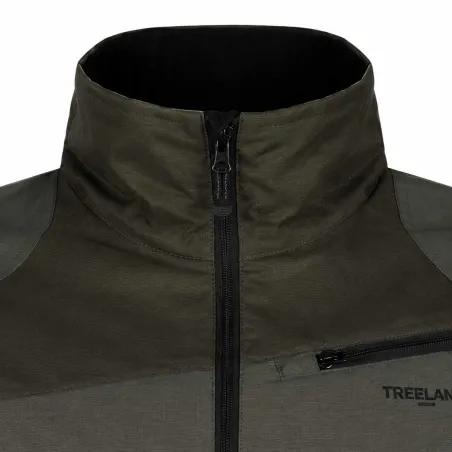 Veste Maquisard Treeland Verte Oxford Ripstop Imperméable 65% Poly