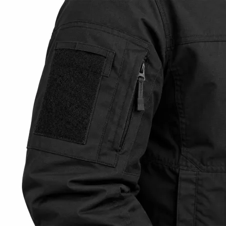 Veste courte Fighter noire 8 poches zip coton polyester noir M à 3XL