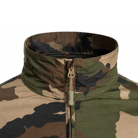 Veste courte Fighter 8 poches zip coton polyester camo XS à 3XL