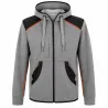 Blouson travail à capuche femme 2 poches molletonné gris XS à 2XL