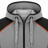 Blouson travail à capuche femme 2 poches molletonné gris XS à 2XL