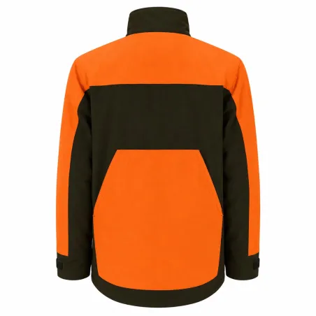 Veste Treeland Ouverture déperlante orange marron S à 3XL