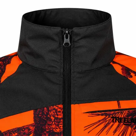 Veste Treeland Maquisard orange camo forest M à 3XL