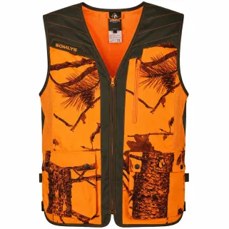 Gilet Classy déperlant polyester nylon camo orange vert S à 4XL