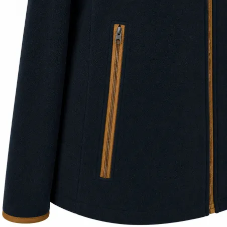 Blouson polaire femme Scotland zip polyester marine S à XL