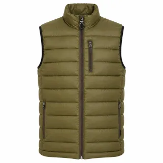 Doudoune sans manche polyamide kaki M à 2XL
