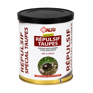 Répulsif spécial taupes 55 bâtonnets Alto forte rémanence produits taupe
