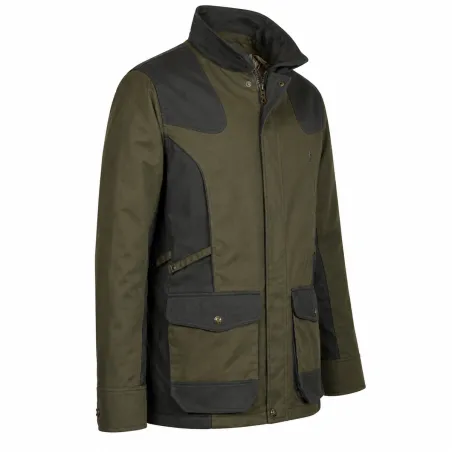 Veste de chasse Tradition 8 poches polyester coton kaki M à 4XL