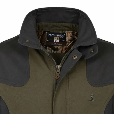 Veste de chasse Tradition 8 poches polyester coton kaki M à 4XL