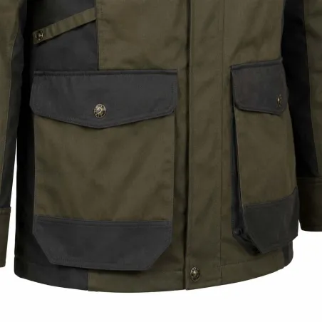 Veste de chasse Tradition 8 poches polyester coton kaki M à 4XL