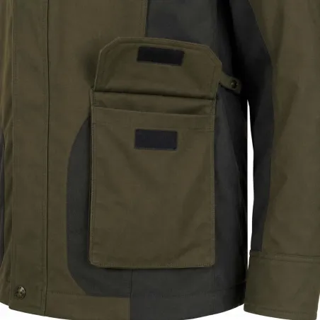 Veste de chasse Tradition 8 poches polyester coton kaki M à 4XL