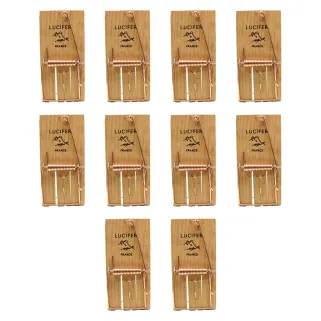 Lot de 10 Tapettes à rat en bois 170 X 75 mm 