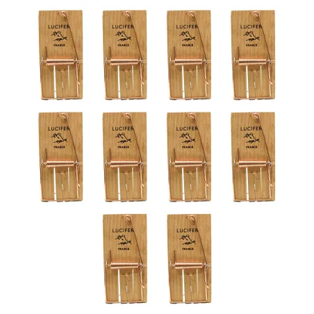 Lot de 10 Tapettes à rat en bois 170 X 75 mm 