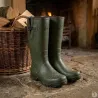 Bottes Veneur néo Homme - Vert 100% Caoutchouc