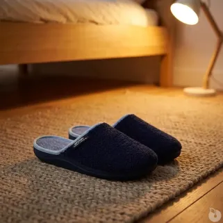 Chaussons mules homme Weponge - Bleu marine