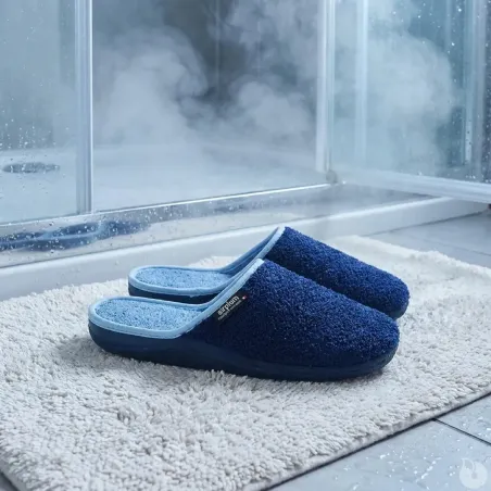 Chaussons mules homme Weponge - Bleu marine