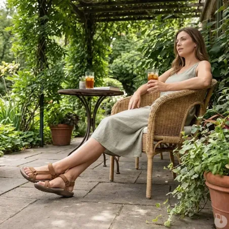 Sandales Femme Ayoka Diba en Cuir Marron - Modèle 315.1710
